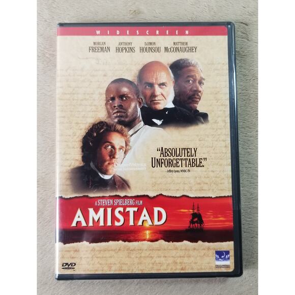 Movie AMISTAD DVD 1997 Sealed Morgan Freeman Dolby Digital Widescreen DreamWorks - Picture 1 of 7